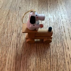 Source Unknown Wooden Dog Ornament